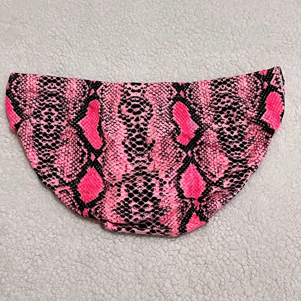 Jockmail Medium (27-30) Mens Pink Snakeskin Print Brief Low Rise Underwear JM394 - Picture 4 of 8